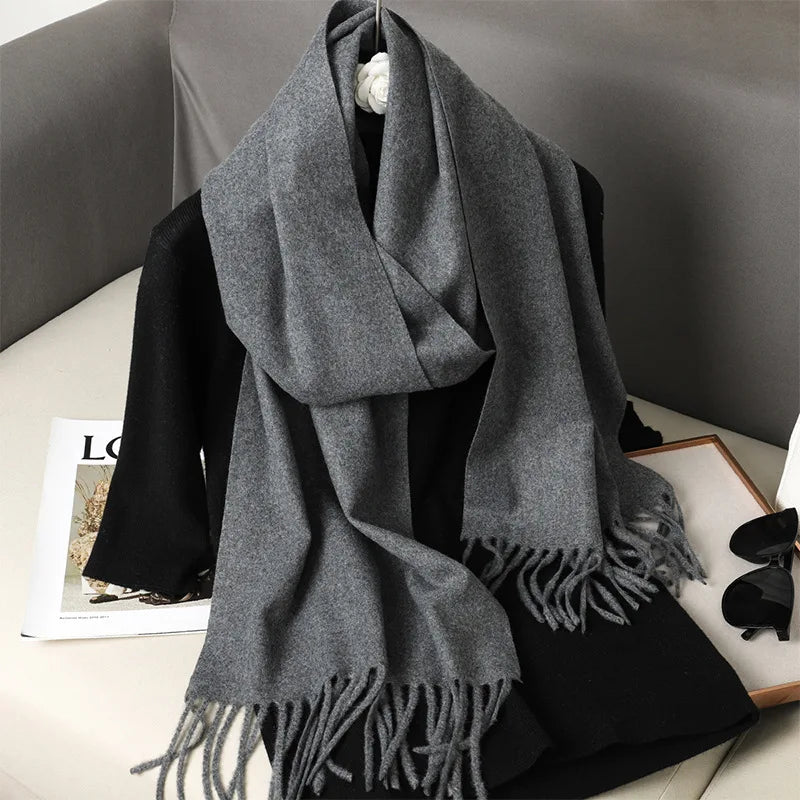 New Women's Cashmere Scarf | Winter Wool Pashmina Wrap | Elegant & Warm Design | EnigmaParis
