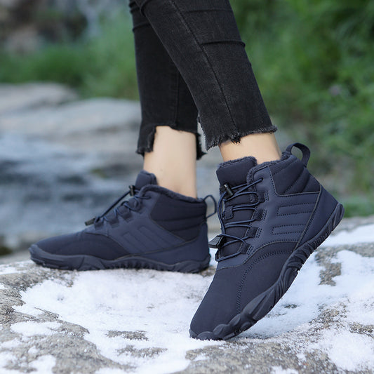 Men's Snow Boots Couple Fleece-lined Waterproof Outdoor Cotton-padded Shoes - EnigmaParis