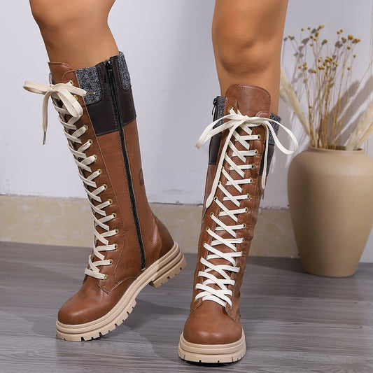 Female Plus Size Slimming High Boots - EnigmaParis