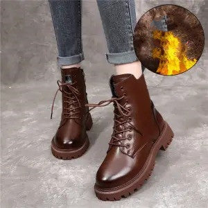 Showy Martin Boots For Women's Trendy Winter Plush - EnigmaParis