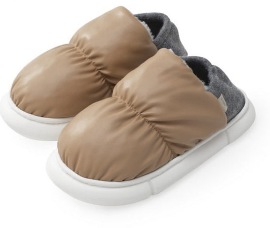 Unisex Two Wear Cotton Slippers - Thick Plush Bag Included - EnigmaParis