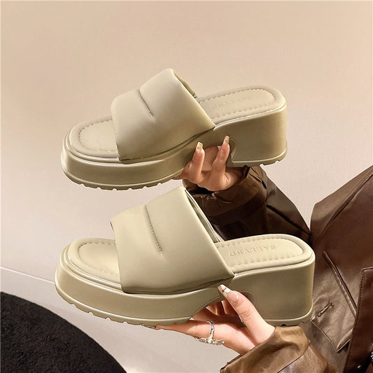 Stylish Outdoor High Heel Sandals: Open Toe, All-match Platform, Perfect for Summer - EnigmaParis