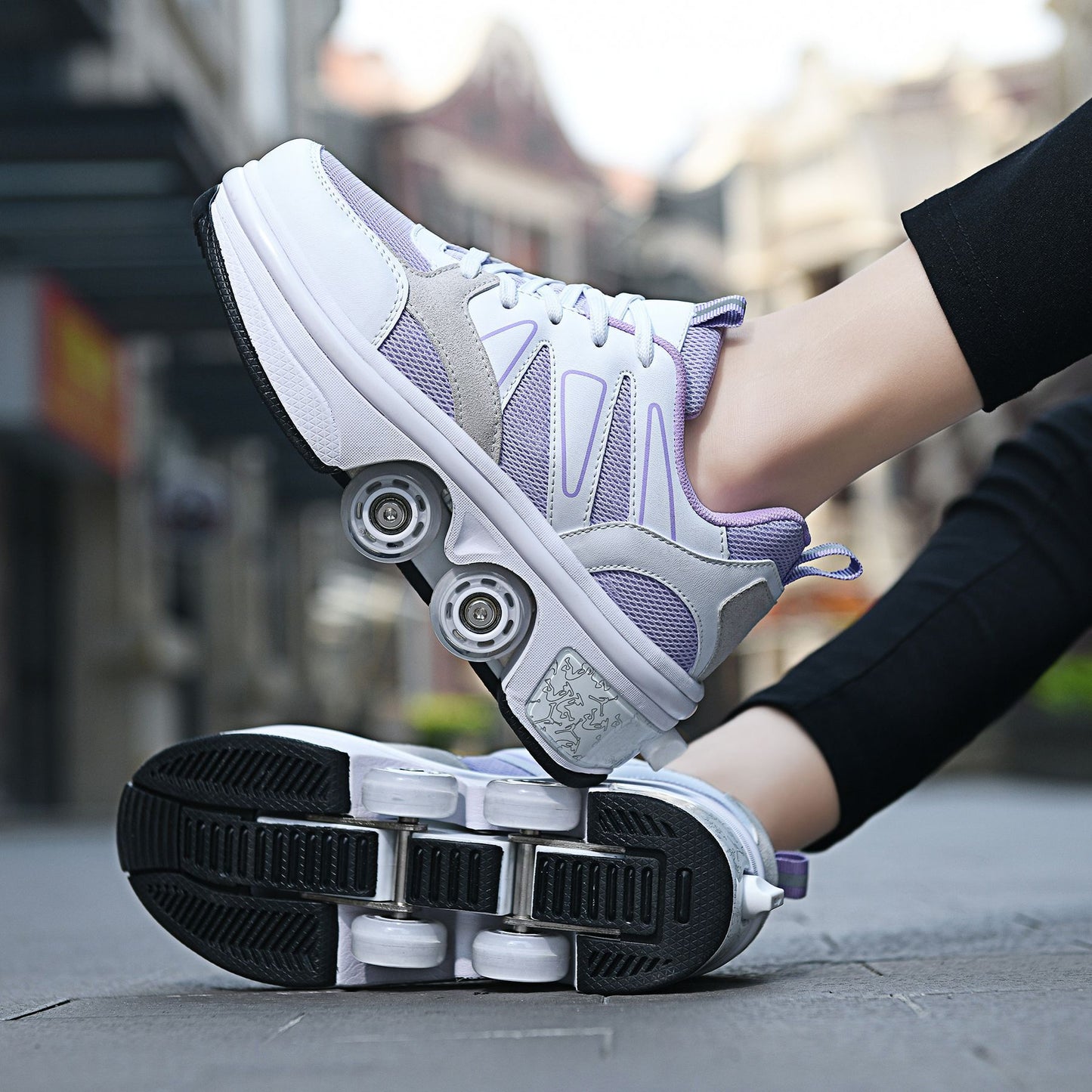 Vier Rad Rampage Schuhe Sieben Farbe Atmosphäre Atmen Licht