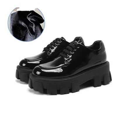 Sweet Cool Platform Shoes Autumn And Winter New Small Leather Shoes - EnigmaParis
