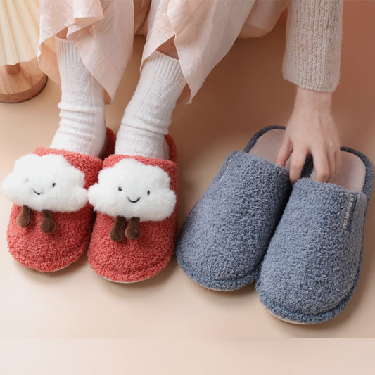 Women's Cute Fashion Clouds Non Slip Cotton Slippers - EnigmaParis