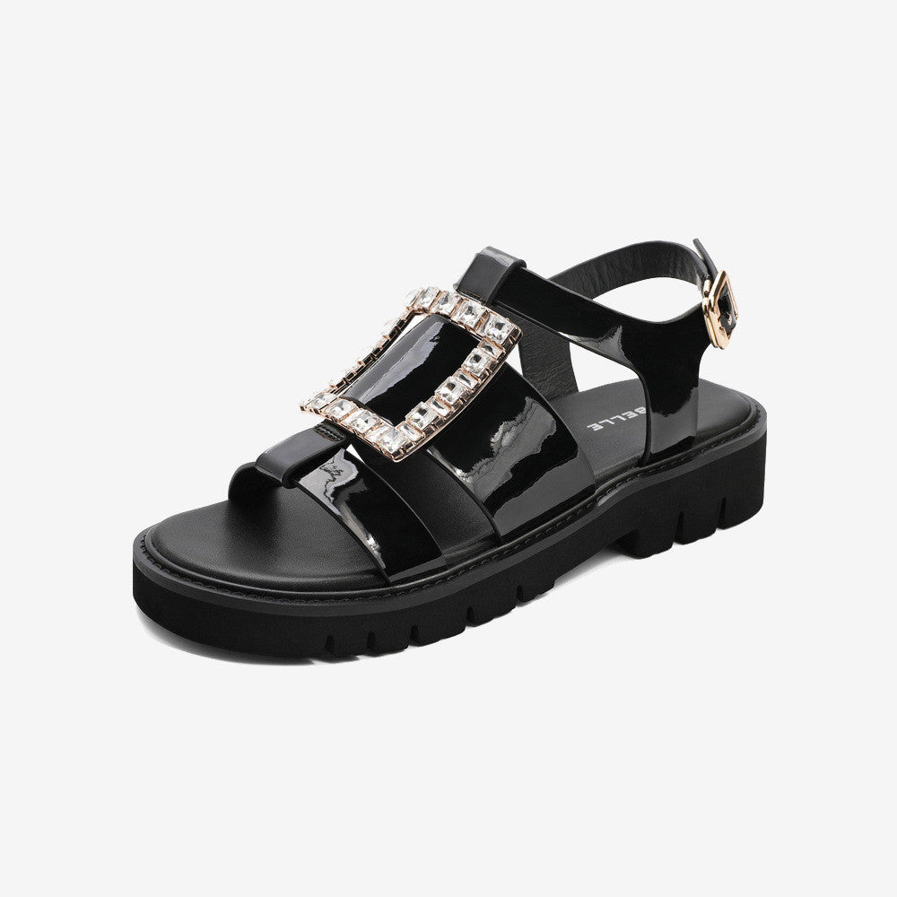 Women's Fashion Casual Rhinestone Roman Sandals