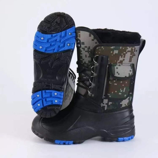 Fleece-lined Cotton-padded Warm Keeping Fishing Boots - EnigmaParis
