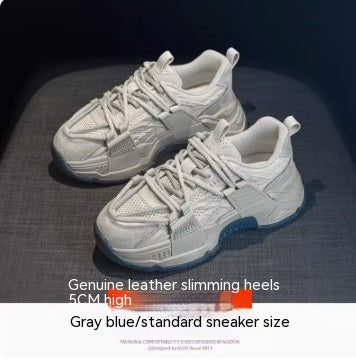 Women's Winter Cotton Sports Shoes - Stylish Leisure Thick Soled Footwear.