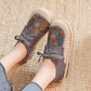 Ethnic Embroidered Lace-up Cotton Linen Shoes