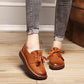 Casual Retro Beef Tendon Soft Sole Japanese Mori Women Comfortable Cowhide Small Shoes