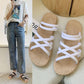 Wind Thick Bottom Sweet Fashion Vacation Flower Slippers - EnigmaParis