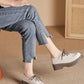 Women's Deep Cut Thick Heel Shoes - Fashionable and Comfortable Footwear - EnigmaParis
