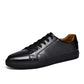 Cowhide Spring Breathable White Shoes - White Plaid Board Collection