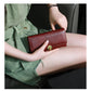 Women's Long Thin Top Layer Cowhide Lock Two-layer Wallet