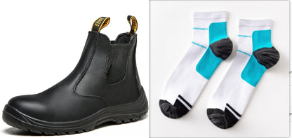 Safety Work Shoes - Leather Safety Shoes Boots - EnigmaParis