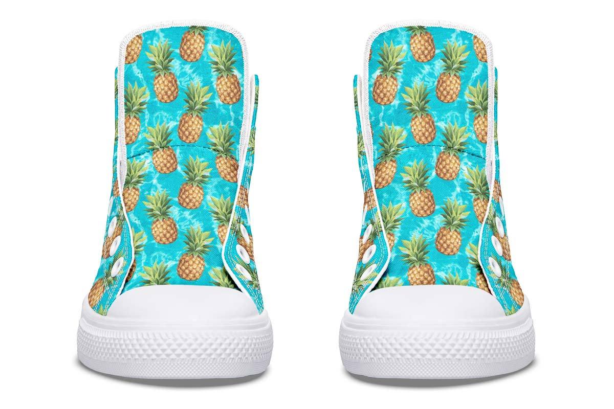 Printed Couple High-top Canvas Shoes