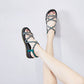 Rhinestone Strap Toe Sandals Women Summer New Style Korean Version