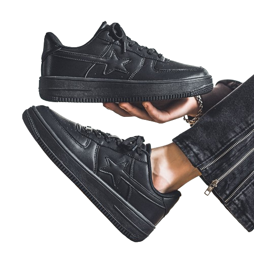 Men's Stylish Thick-Soled White Casual Sneakers – Fashionable Comfort