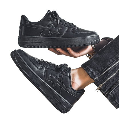 Men's Stylish Thick-Soled White Casual Sneakers – Fashionable Comfort