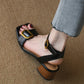 Women's Belt Buckle Flat Sandals