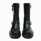 Thick Bottom Chunky Heel Martin Boots Buckle Motorcycle Boots.
