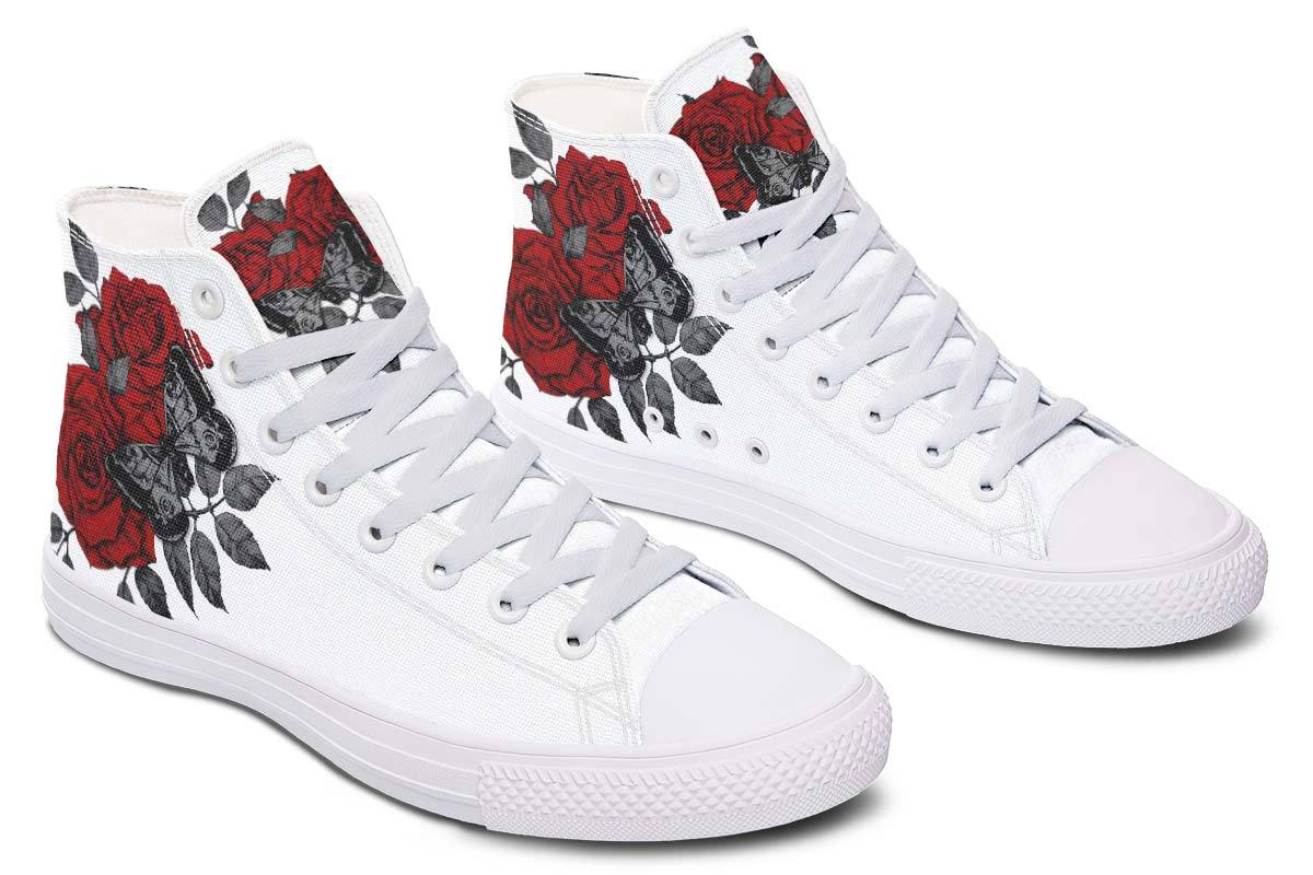 Printed Couple High-top Canvas Shoes