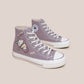 Korean Style Ins Cute Printed Canvas Shoes Women's High Top