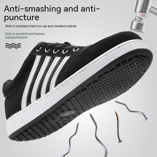 Casual Board Shoes:  Breathable Insulation, Anti-Smash, Anti-Puncture, Wear-Resistant
