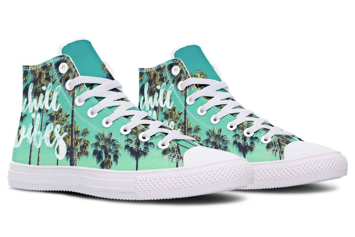 Printed Couple High-top Canvas Shoes