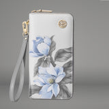Ladies Gift Ethnic Style Zipper Leather Print Wallet