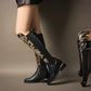 Knight boots cowhide leather boots