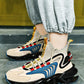 Breathable Fly Woven Mesh High-top Thick-soled Old Shoes Casual Sports Socks Running Shoes