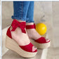 Fish Mouth Suede Sandals Women'S Shoes With Platform Platform