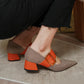 Pointed High Heels Pump Shoes Retro Thick Heel Mary Jane Eomen's Shoes
