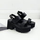Sandals Japanese Soft Girl Waterproof Platform Hollow Student Retro Large Size Shoes