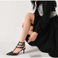Slippers For Women's Wear New Summer Willow Nail Half Drag Pointy Lazy Baotou Sandals For Women