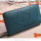 Lychee Pattern Top Layer Cowhide Classic Clutch