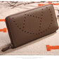 Lychee Pattern Top Layer Cowhide Classic Clutch