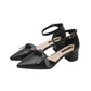 Pointed Toe Buckle Plus Size Fairy Style Toe Cap Sandals