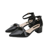 Pointed Toe Buckle Plus Size Fairy Style Toe Cap Sandals