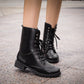 Thick Bottom Square Root British Wind Boots