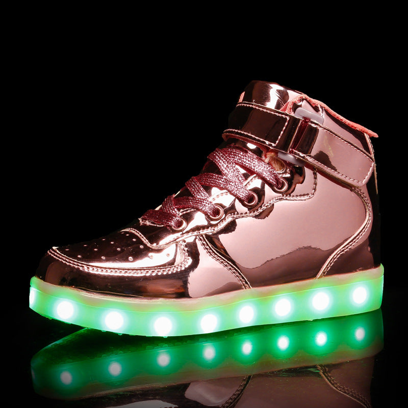 High-Top Charging Luminous Shoes for Children : Light Up Their World