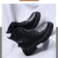 Warm and Stylish Autumn & Winter Men's Boots | Thick Bottom, Round Toe | Enigma Paris - EnigmaParis