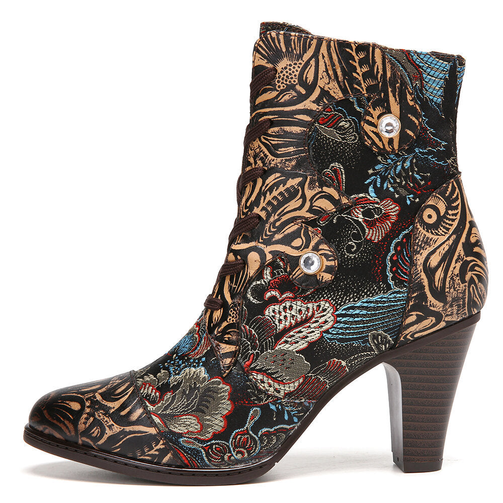 Viscose Shoes Pointed Toe Short Boots - EnigmaParis