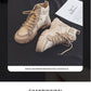 Martin Boots Female Student All-matching Knight Short High-top Booties Chic Canvas Shoes - EnigmaParis