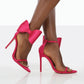 Stylish Solid Color High Heel Sandals: Minimalist Design, Bowknot Buckle - EnigmaParis