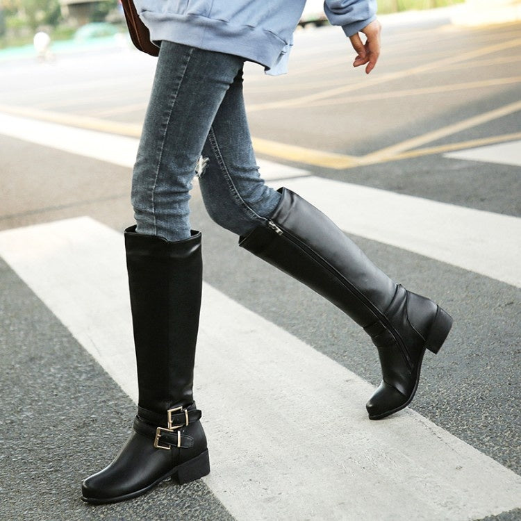 Women's Thickened Chunky Heel High Boots - EnigmaParis