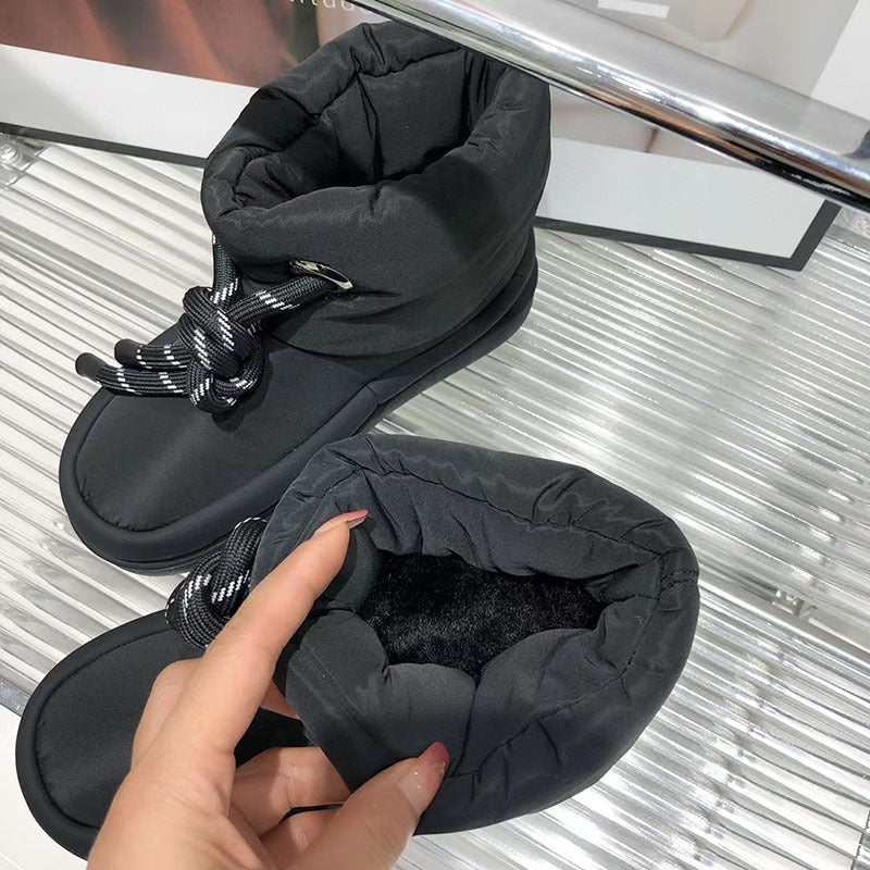 Women's Thick Warm Down Snow Boots - EnigmaParis