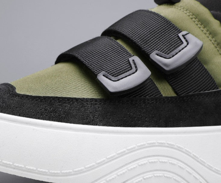 Low-Top Platform Shoes with Elastic Band - Youth Fashion