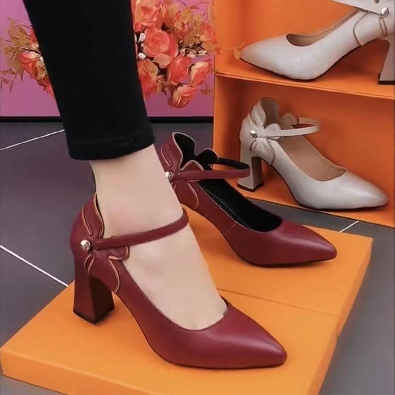 Fashionable Women's Pointed Toe High Heels - Elegant and Versatile Footwear - EnigmaParis